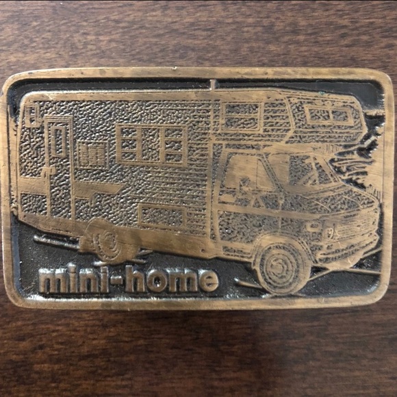 Vintage 70’s Brass Belt Buckle - Picture 3 of 3